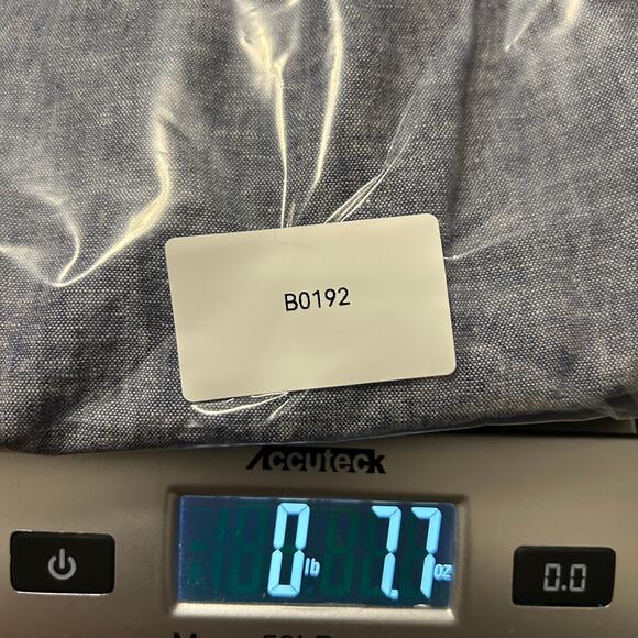 Zara Womens XS Linen crop elastic waist pants Blue Chambray Pull On - Picture 9 of 9